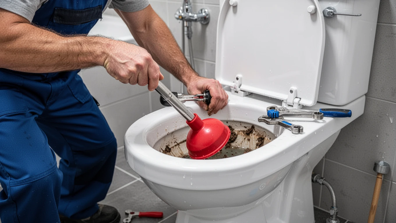 Clogged Toilet Repair